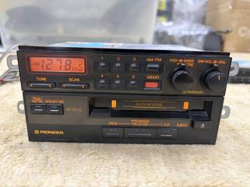 完動品 マツダ MAZDA 純正 チューナー ラジオ カセット Clarion クラリオン FC3S? RX-7 昭和 レトロ