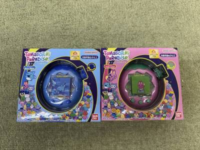 103-T81) 未開封品 たまごっちパラダイス ピンクランド ブルーウォーター 2点セット Tamagotchi Paradise Pink Land / Blue Water バンダイ