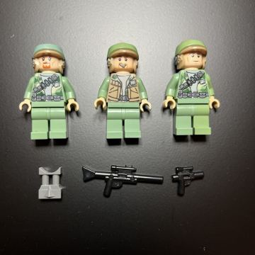 レゴ スターウォーズ ミニフィグ エンドアの反乱軍兵士 3体＆武器セット 正規品 9489