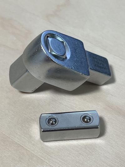 STAHLWILLE(スタビレー) 734/10 トルクレンチ差替ヘッド (1/2sq）& HAZET（ハゼット） 6413-3 3/8 square drive 中古品