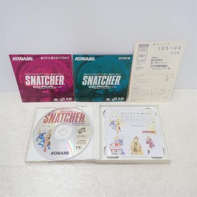 PCE PC SUPER CD-ROM2 SNATCHER スナッチャー KONAMI コナミ 箱説ハガキ付【IO