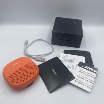 ＄【売り切り】BOSE ボーズ SoundLink Micro Bluetooth speaker ブライトオレンジ ※通電確認済み