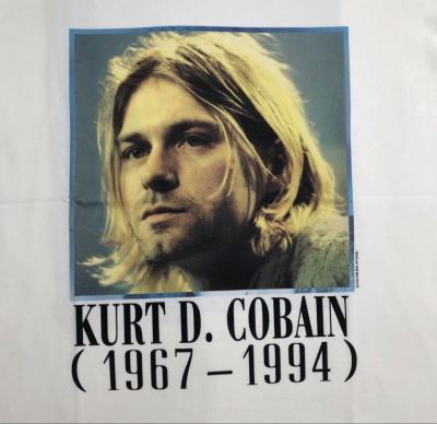 90s ビンテージ　Giant カートコバーン NIRVANA ニルヴァーナ 追悼 Tシャツ 当時物