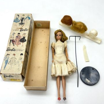 M314-K67-919 Mattel マテル Barbie バービー人形 ヴィンテージバービー STOCK No.850 昭和レトロ 箱付き KA