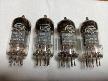 MULLARD ムラード CV4003/M8136 双三極管 4本 12AU7/ECC82 