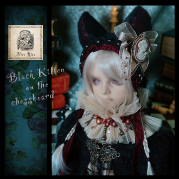 Alice＊rion SD13少年【vol.112 チェス盤の黒猫キティD8】 ドレスセット