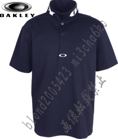 ■新品【OAKLEY】オークリー ゴルフに最適 衿BIGロゴ O-SYNC PACK高伸縮性 吸汗速乾 高機能 ポロシャツ■NV/XXL(3L)