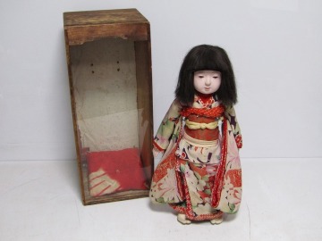 市松人形 女の子 高さ51cm 日本人形 Hh10-1446[OTO]