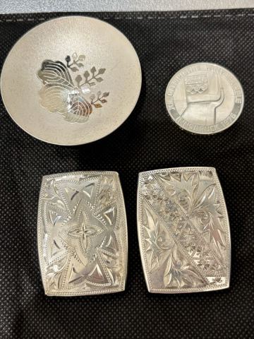 銀杯 アンティーク シルバー 純銀製 925 銀貨 銀おまとめ 約81g