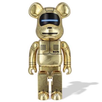 BE@RBRICK SORAYAMA BABY MILO 1000% GOLD Ver ベアブリック ソラヤマ 空山基 ベイプ エイプ ゴールド ベイビーマイロ メディコムトイ