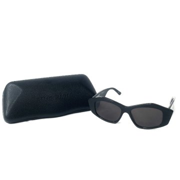 1円【中古品】 BALENCIAGA バレンシアガ BB0106S 001 BOWEX04260 52□15-140 サングラス メガネ 眼鏡 ブラック系ケース付き st8-095