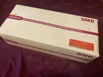 【激レア超希少極美品】未使用デッドストック品 超高精度 SAEC WE-8000/ST トーンアーム CONCEALED DOUBLE KNIFE EDGE 純正シェル 完品 