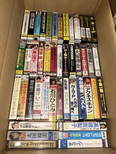 カセットテープ 約45本 杏里 荻野目洋子 BARBEE BOYS 太田裕美 石川ひとみ 長山洋子 浅香唯 アグネスチャン TUBE 大塚博堂 NSP ふきのとう