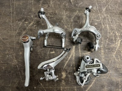SHIMANO シマノ DURA-ACE デュラエース 7400系 コンポーネント 5点セット (STIレバー片側 / 前後ディレイラー / 前後ブレーキキャリパー)