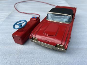 米澤玩具 フォードサンダーバード　電動駆動 ブリキ玩具　昭和レトロ　ビンテージ　当時物
