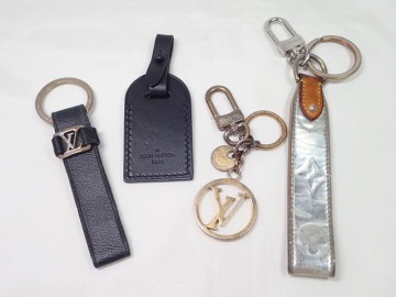 8095/NT◆ Louis Vuitton ルイヴィトン キーホルダー キーリング タグ 4点 現状渡し モノグラム