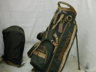 BRIEFING CR-54ブリーフィング★9.5型 アスリートスタンド★中古★（KHAxGOLD)ゴルフ キャディバック