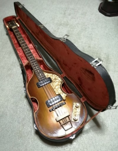 Hofner。ヘフナー。 バイオリンベース。ケース付き。500/1。vintage'65。中古品。エレキベース。 ドイツ製。