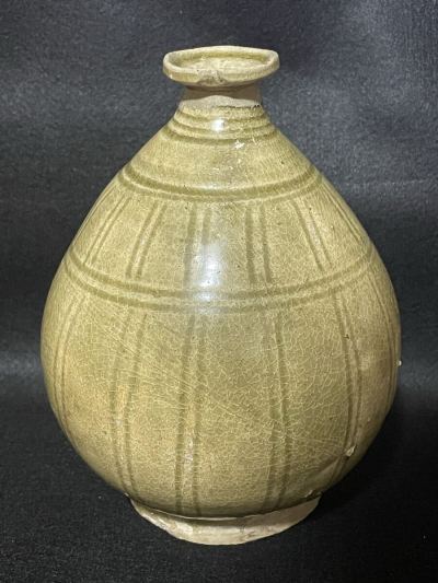 ミャンマー トゥンテー窯？ 発掘品 古陶 瓶 高さ約19cm