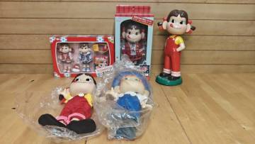 1円～不二家 首振りペコちゃん おきがえセット アイビー スタイル ソフビ ポコちゃん 