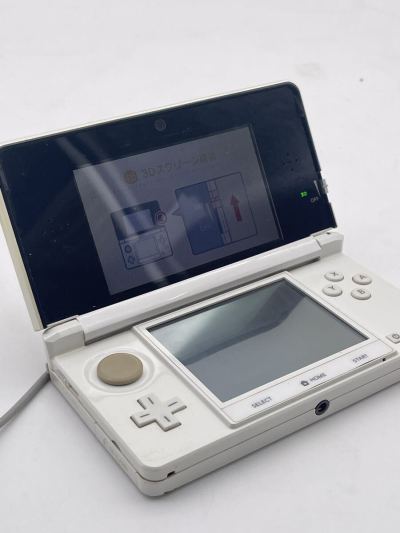 N【500円スタート】 Nintendo 3DS ニンテンドー3DS CTR-001 ホワイト 任天堂 ゲーム機 初期化済み