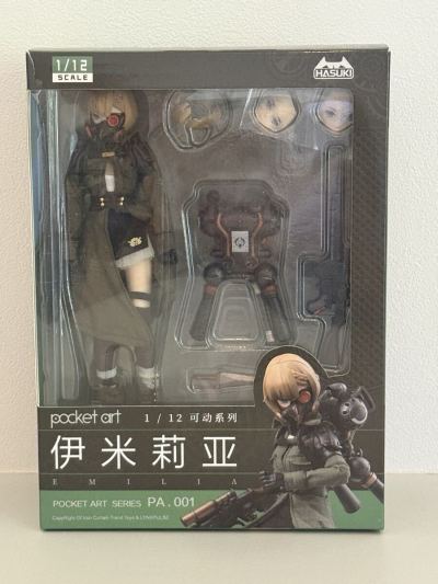 【廃盤・あみあみ限定特典付】HASUKI Pocket Art PA001 エミリア 1/12 ブリスター未開封
