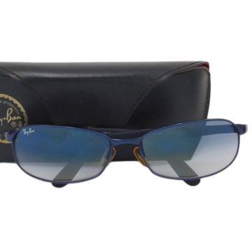 1円■美品 レイバン サングラス RB3245 ブルー系 メタル&times;ラバー スカイウォーク Ray-Ban ■E.Bmi.zE-05