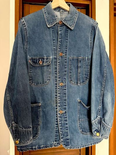 40年代 大戦 カバーオール デニム ジャケット ビンテージ カーハート ヘッドライト Lee 月桂樹ボタン　30s 40s 50s 60s