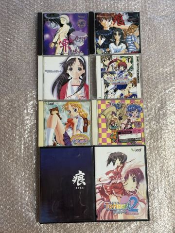 【中古品】 Leaf PCゲームソフト 8本セット 痕 雫 WHITE ALBUM ToHeart2 他