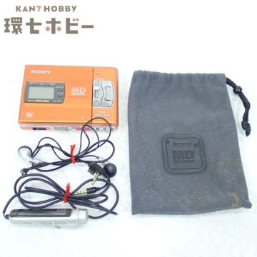 1RC9◆ソニー MZ-R50 ポータブルMDプレーヤー ウォークマン 本体 イヤホン コントローラー 未検品現状/SONY WALKMAN 送:60
