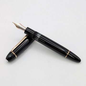 1円～/MONTBLANC/モンブラン/MEISTERSTUCK/マイスターシュテュック/No.149/ブラック&times;ゴールドカラー/ペン先/14C/585/万年筆/ジャンク/L004