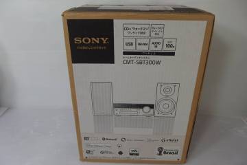 ◆未使用 SONY(ソニー) 最上位モデル マルチコネクトコンポ CMT-SBT300W ブラック CD/ラジオ(AM/FM)/BT(Bluetooth)/Wi-Fi/NFC