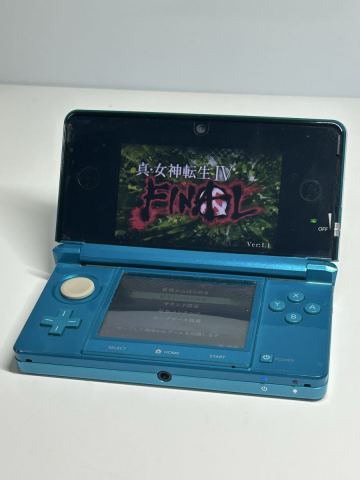26【現状品】 Nintendo 3DS CTR-001 アクアブルー 本体 ニンテンドー DS 簡易動作確認/初期化済み 中古 稼動品 1円〜