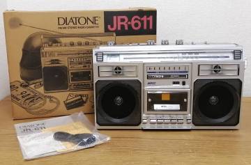 ☆レア！未使用長期保管品！DIATONE ラジカセ JR-611 三菱電機 ラジオカセットレコーダー 通電確認 カセット訳アリ 現状品 H09☆