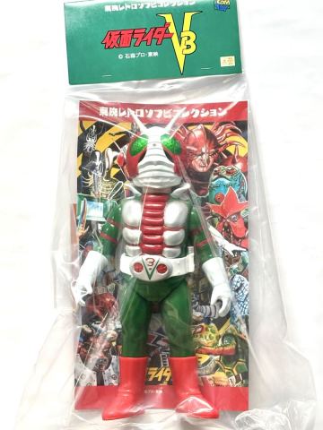 メディコムトイ 仮面ライダーV3 DX版 東映レトロソフビコレクション ブルマァク M1号 ハンサムタロウエム 安楽安作 マルサン やまなや 