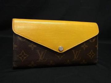 1円 LOUIS VUITTON ルイヴィトン M50506 モノグラム エピ ポルトフォイユ マリールーロン 三つ折り 長財布 ウォレット ブラウン系 HF0056
