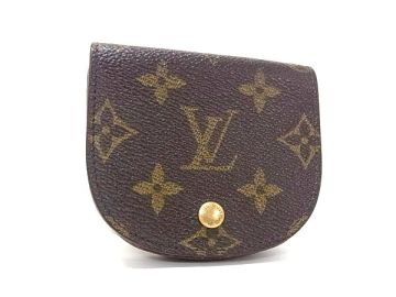 1円 LOUIS VUITTON ルイヴィトン M61970 モノグラム ポルトモネ グゼ コインケース コインパース 小銭入れ ブラウン系 HB3489