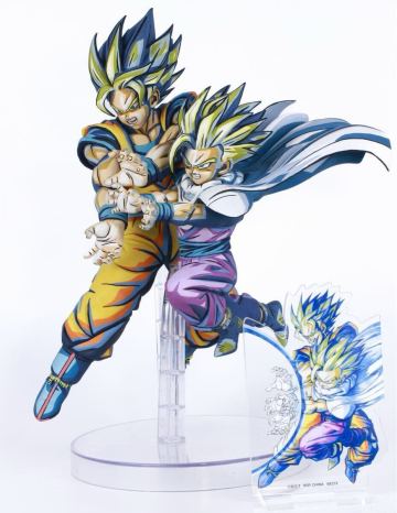ドラゴンボール 一番くじ E賞孫悟空＆孫悟飯 スペクタクルバトル 二次元彩色 リペイント フィギュア 2D