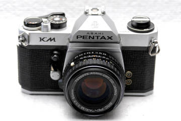 PENTAX ペンタックス 昔の高級一眼レフカメラKMボディ +（純正50mm高級レンズ1.7付） 希少品 