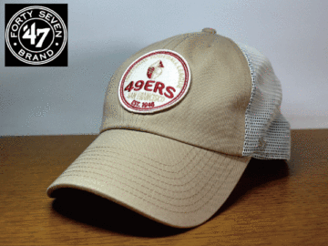 A37《未使用品》47 BRAND 47ブランド【フリーサイズ】NFL SAN FRANCISCO 49ers 野球帽 帽子 キャップ USモデル