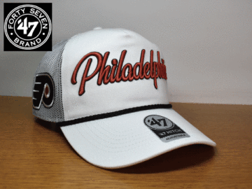 C220《未使用品》47 BRAND 47ブランド【フリーサイズ】NHL PHILADELPHIA FLYERS フライヤーズ 野球帽 帽子 キャップ USモデル