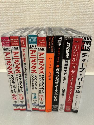 MIDI音源 SMF MUSIC DATA 10枚セット アニメ ガンダム J-POP ワーグナー ディープパープルほか 現状品