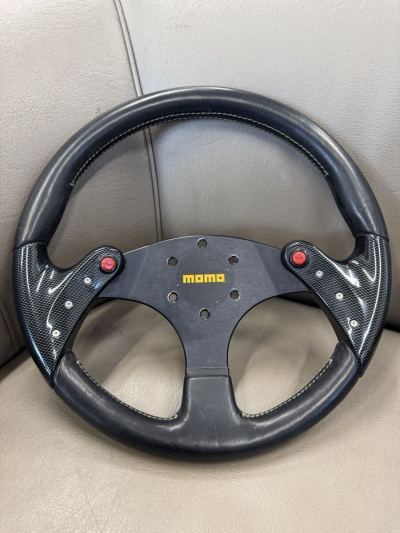 希少 当時物 MOMO F1 concept ステアリング ハンドル 検索 モモステアリング ナルディ レザー BNR32 FD3S FC3S S14 S15 GTR 廃盤品 350mm