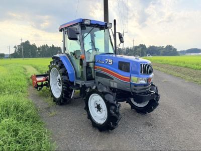 ISEKI T.Japan75 トラクター 75馬力 キャビン エアコン 770時間 4WD ロータリー付き NIPLO PTO 倍速ターン イセキ 那須塩原発 下取り可能