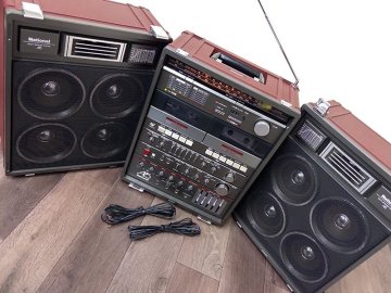 3R7789■National RX-A5 大型 ラジカセ マルチスピーカー ダブルカセット ナショナル■