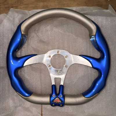 SIMONI RACING シモーニレーシング X4 ステアリング ブルー 350mm