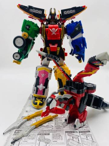 B457　動作OK 侍合体 爆竜合体 海賊戦隊ゴーカイジャー 海賊合体 DXゴーカイオー マジドラゴン セット 説明書付 ロボ Megazord 