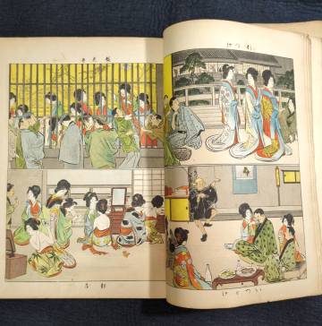 Y012 彩色 絵入◆大日本名所図会◆東京名所 新吉原 浅草 遊廓 風俗画報 臨時増刊 明治時代物 浮世絵UKIYOE 石版画骨董古美術古文書和本古書