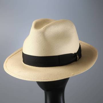 GT9149//イタリア製*ボルサリーノ/Borsalino*メンズ59/ストローハット/中折れ帽/麦わら帽子