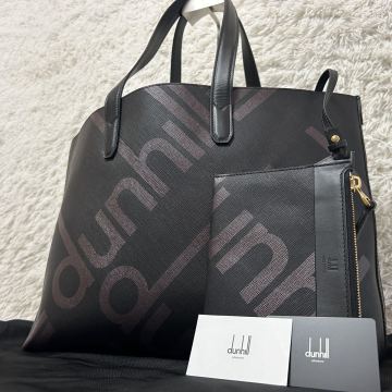 【現行近/未使用級】dunhill ダンヒル ラゲッジキャンバス トートバッグ ビジネスバック ブリーフケース ハンド 肩掛け メンズ 紳士 大容量